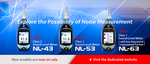 RION-Measure Sounds Reliably Sound Level Meter class1 NL-63/NL-53 Sound Level Meter class2 NL-43