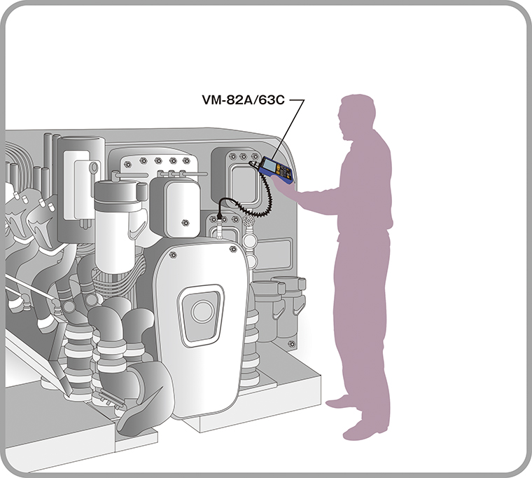Perform simple vibration measurements in the field