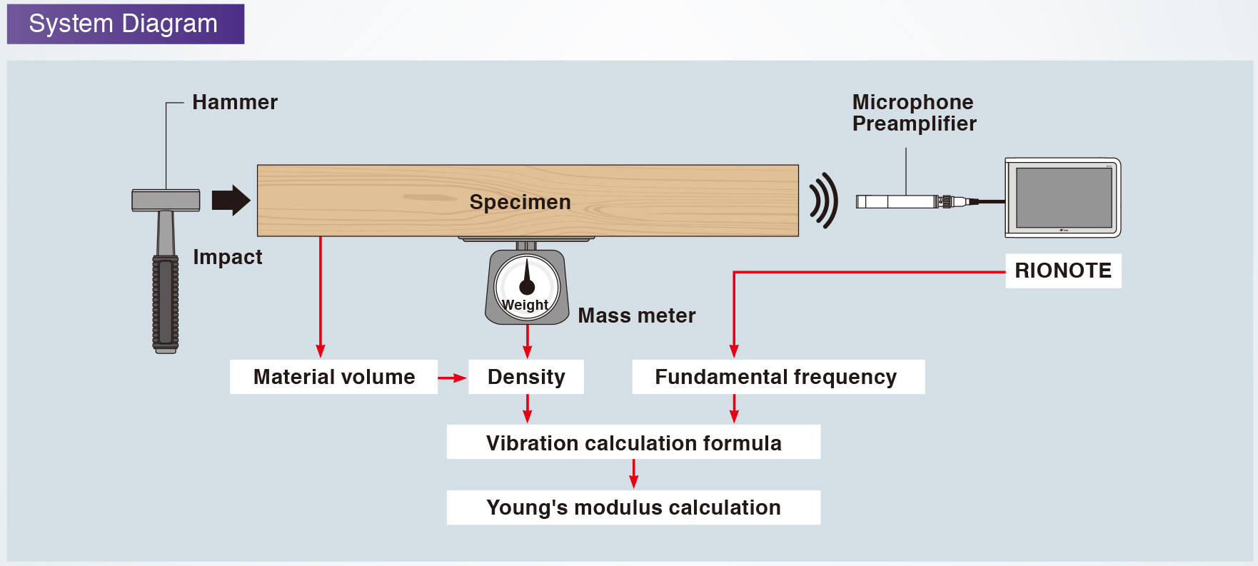 Measuring Young's modulus of wood  Example2